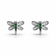 925 Sterling Silver Dragonfly Stud