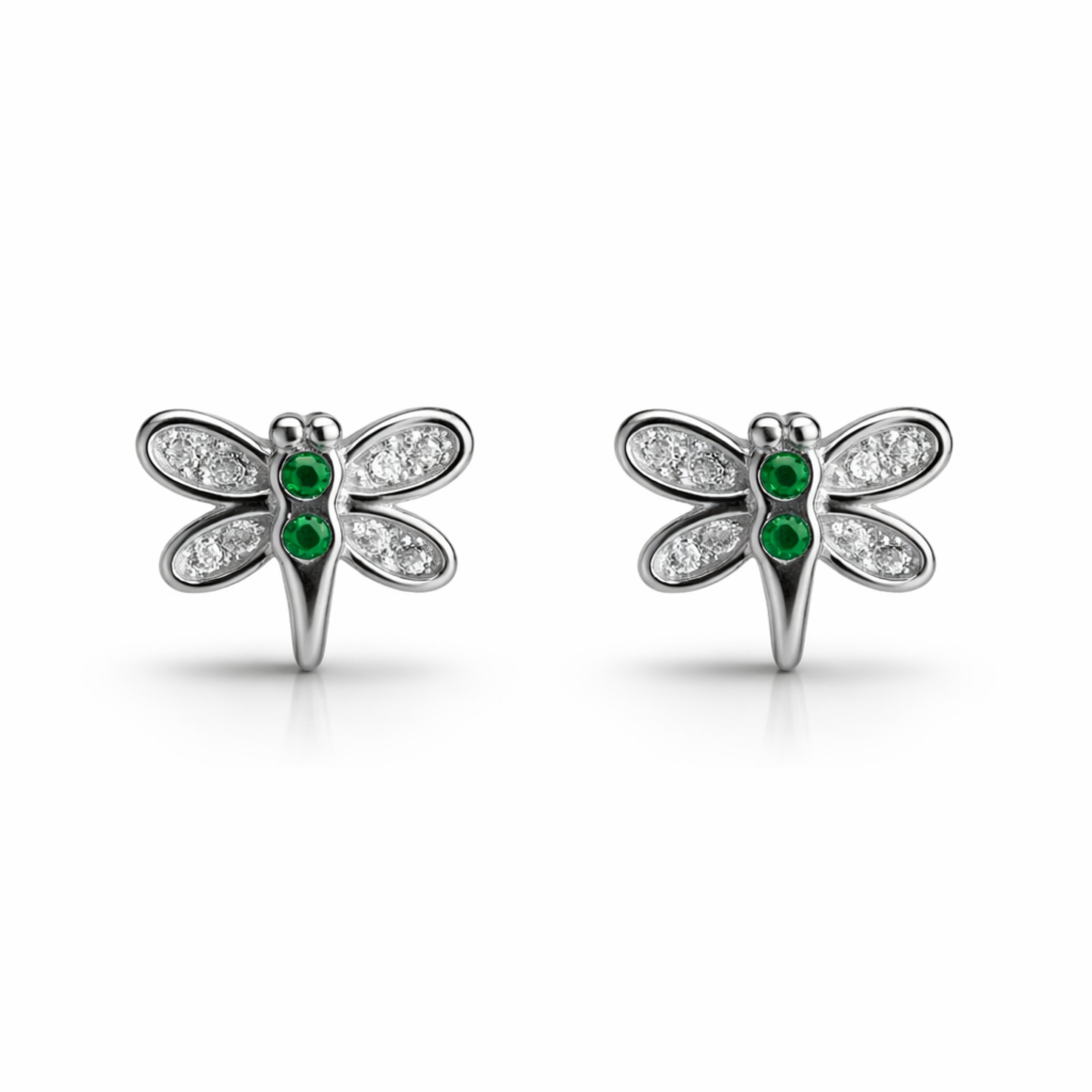 925 Sterling Silver Dragonfly Stud