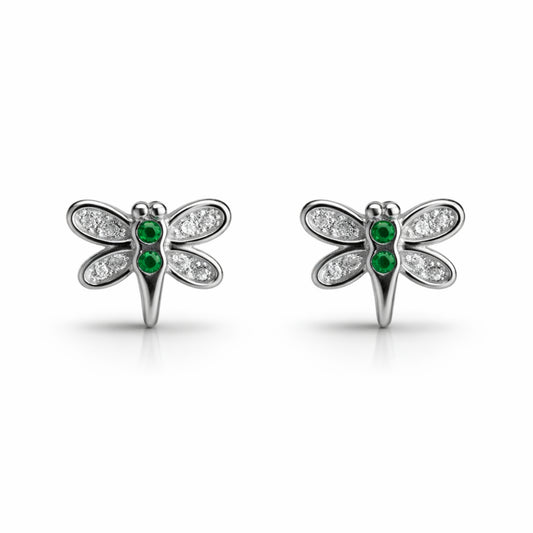 925 Sterling Silver Dragonfly Stud
