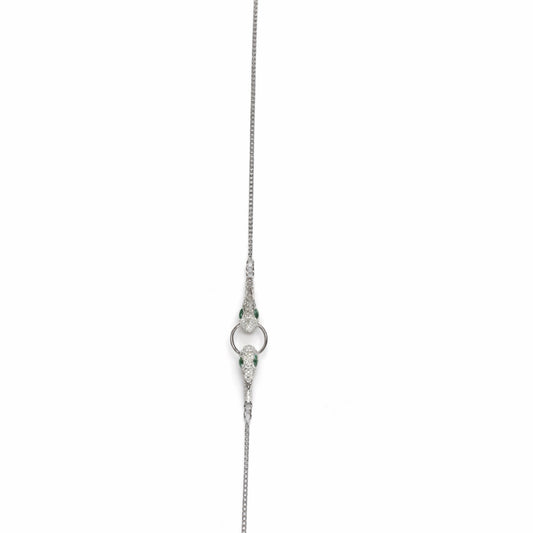 925 Sterling Silver Dual Peacock Adjustable Bracelet